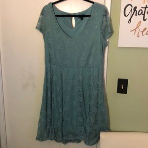Torrid plus size lace blue dress
